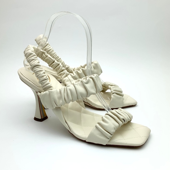 SAM EDELMAN Marlena Ruched Slingback Sandal sz 9.5 - Picture 3 of 12